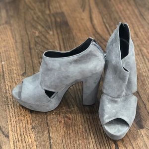 Aldo Grey Suede Heels